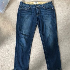 Paige size 28 jeans ankle/crop length